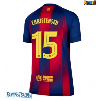 Barcelona Andreas Christensen #15 Tricou Fotbal Replică 2025-26 Femei Acasa